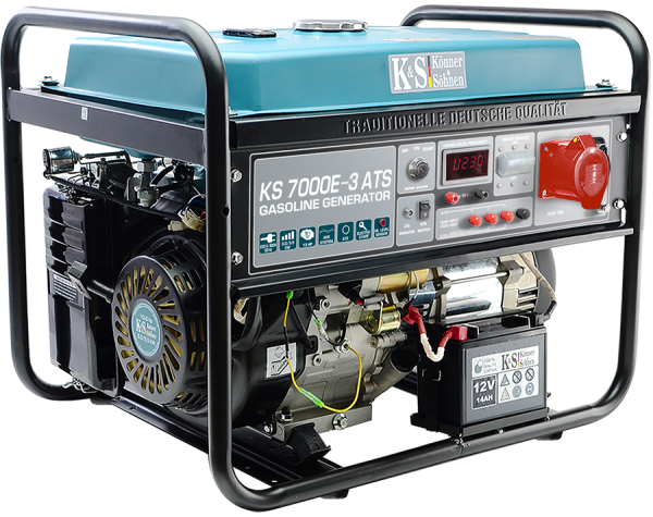 Könner&Söhnen Benzin Generator 230V 400V Stromaggregat KS7000E-3 ATS, Gas-Generatoren, Stromerzeuger